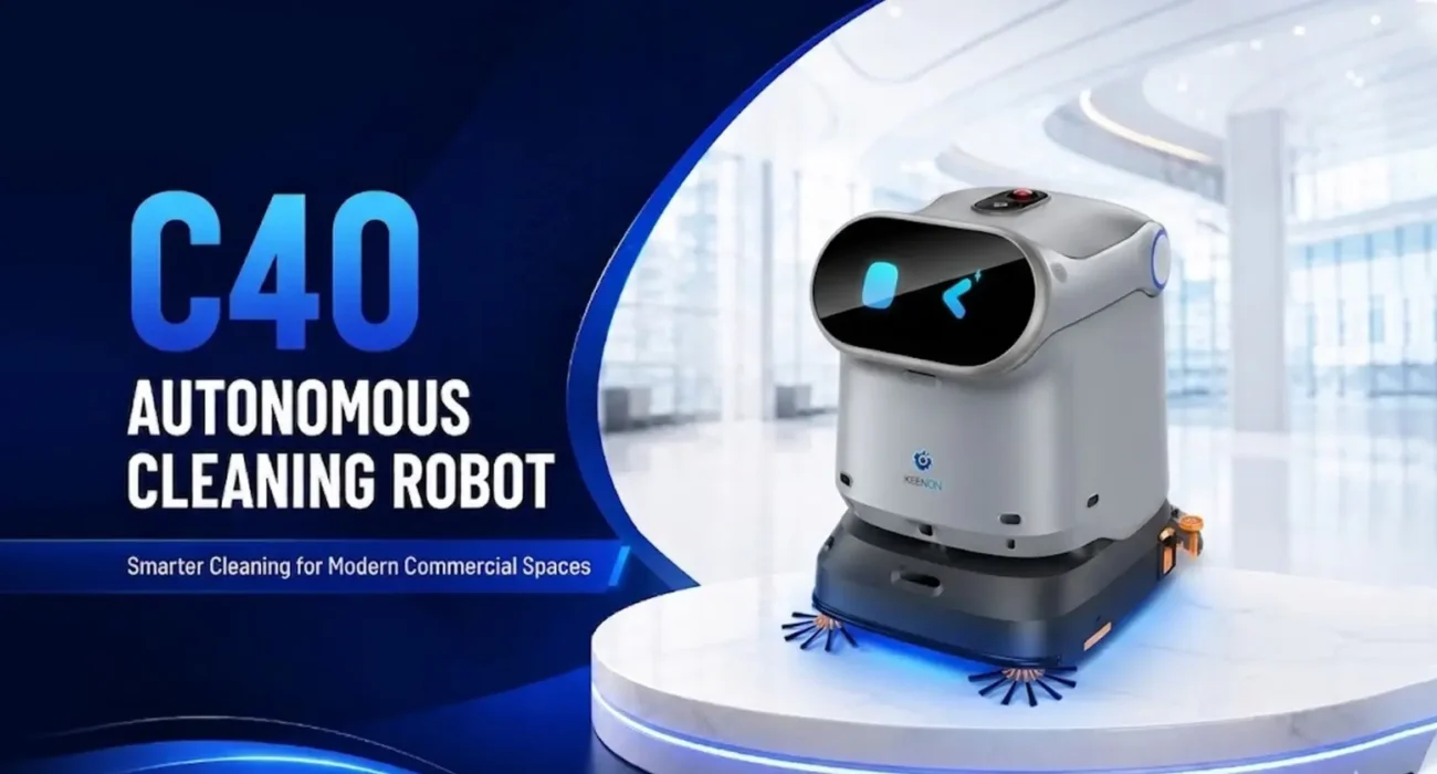 C40 autonomous cleaning robot for commercial floor cleaning and smart facility management